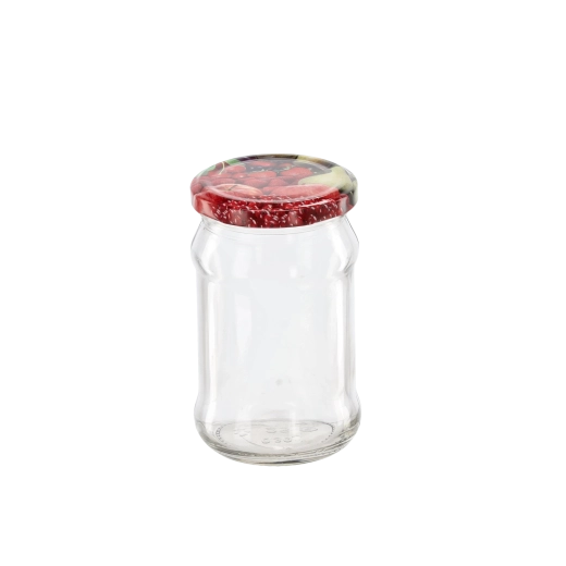 Glaseinmachgläser 320 ml mit dekorativem Deckel, Set 12 Stk.
