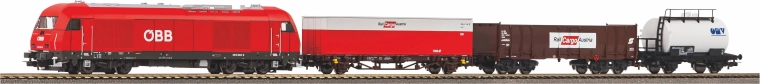 Piko Startset ÖBB Hercules mit drei Güterwagen H0