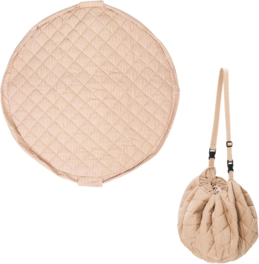 Play&Go Noomad Soft Spieldecke und Spielzeugsack stripes brown