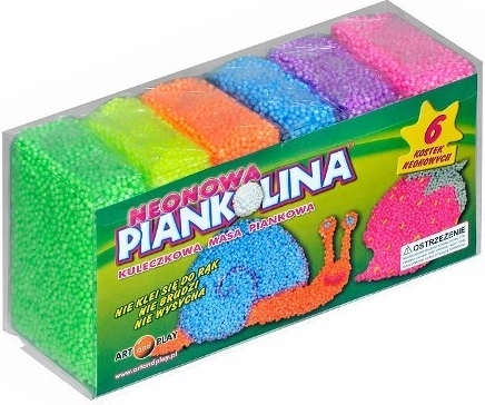 Piankolina Neon-Knetmasse – Set mit 6 Farben