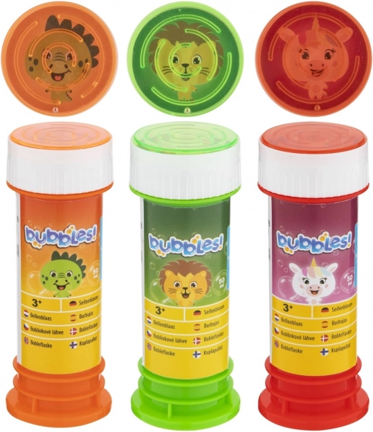 Seifenblasen - Drei Arten: Dino, Löwe und Einhorn