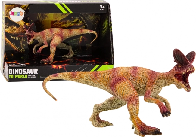 Sammelfigur Dinosaurier Dilophosaurus, rot, 1 Stk
