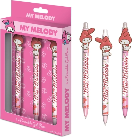 My Melody Set radierbarer Gelschreiber 3 Stk.