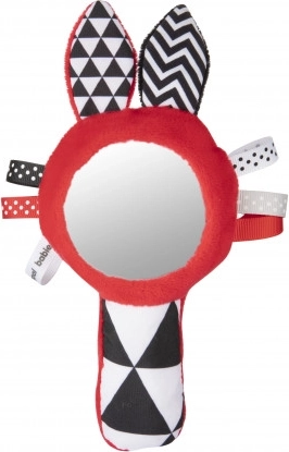 Canpol babies Kontrast-Heulhantel mit Spiegel SENSORY