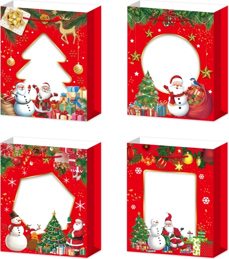 Geschenktasche L – Weihnachtsmotiv