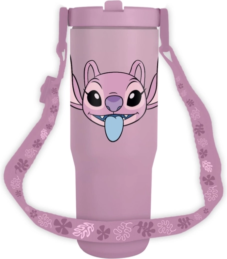 Reisebecher mit Trageriemen Lilo & Stitch Angel