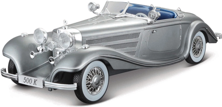 Maisto Mercedes-Benz 500 K Typ Specialroadster 1:18 graues Metallmodell
