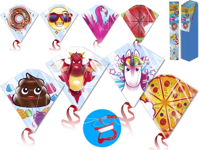 Flugdrachen für Kinder 59 × 55 cm mit verschiedenen Motiven