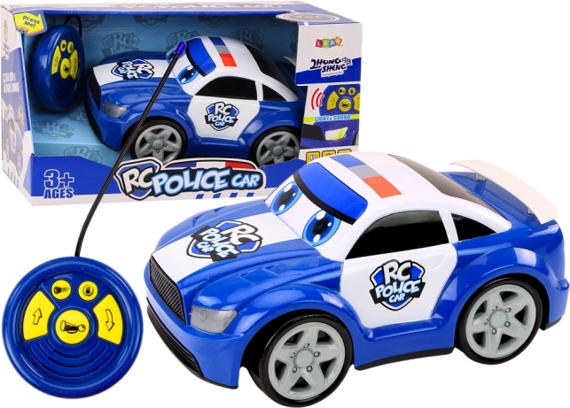 Cartoon-RC-Polizeiauto mit Lichtern und Sounds