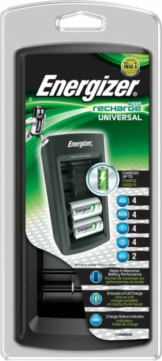 Energizer Universal-Ladegerät AA, AAA, C, D und 9V