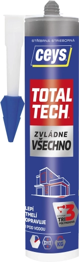 Universeller Klebstoff und Dichtstoff 290 ml CEYS Total Tech silbern