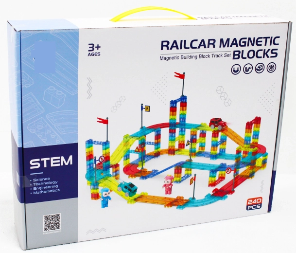 Magnetische Rennstrecke mit 240 Teilen und Elektroauto