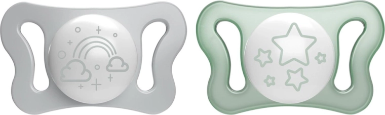 Chicco Schnuller PhysioForma Micro Nacht Silikon 0–2 Monate, 2 Stk.