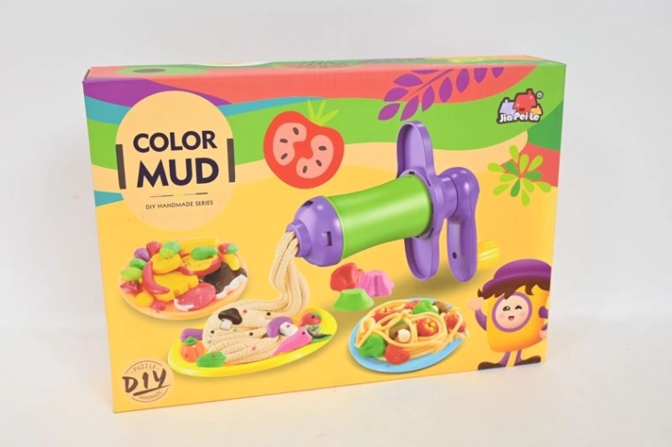 Color Mud DIY Handmade Set Knetmasse-Modellierset mit Nudel-Presse