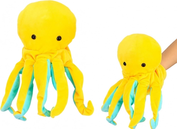 Plüschpuppe Oktopus Gelb 25 cm
