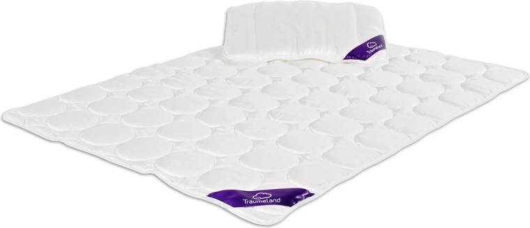 Träumeland Bettdecke und Kissen Tencel 100 × 135 cm + 40 × 60 cm