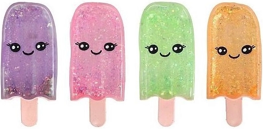 Sensorischer Anti-Stress-Quetscher „Eis“ mit Glitzer 14 cm