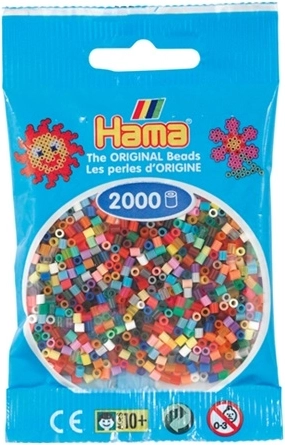Hama Mini-Bügelperlen – Farbmix (2000 Stk.)