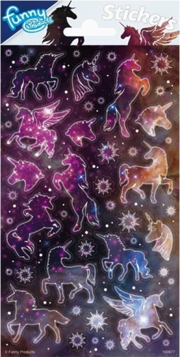 Aufkleber mit Einhörnern