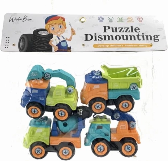 DIY-Bauset – Betonmischer, Kran und Bagger mit Licht und Sound