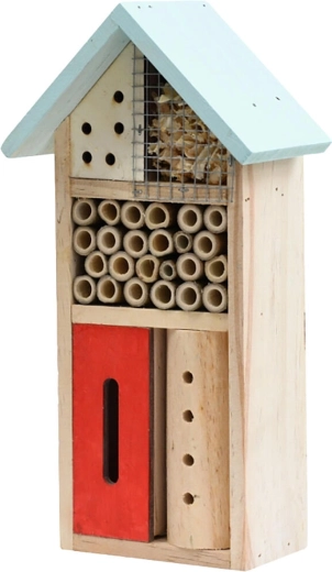 Holz-Insektenhotel 26 × 13,5 × 8,5 cm