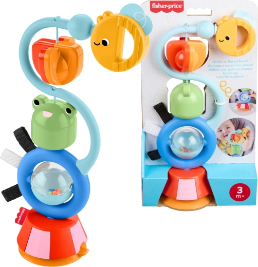Fisher-Price sensorisches Spielzeug mit Saugnapf Fröhliche Geräusche
