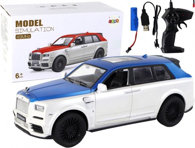 RC-Auto 1:20 weiß-blau mit Fernbedienung BVLIIMAN