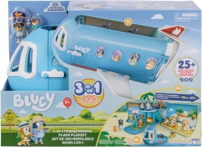 Bluey Flugzeug 3-in-1 mit Figuren