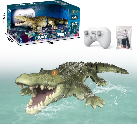 RC Krokodil grün mit Fernsteuerung