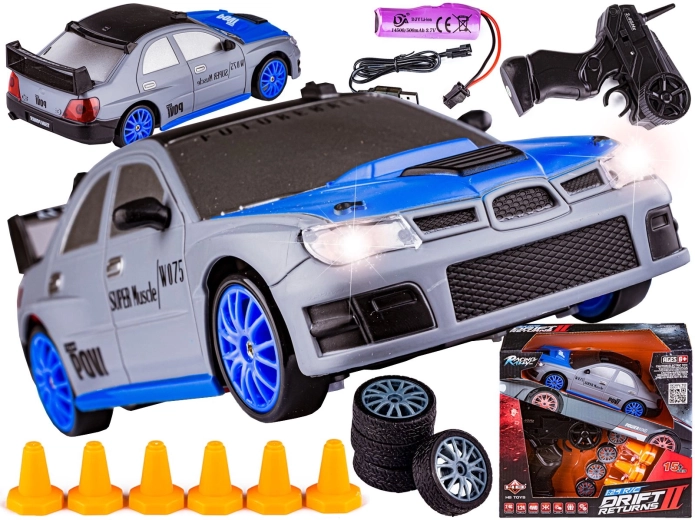 RC Drift-Auto 1:24 2,4 GHz 4WD silbern - 1 Stück