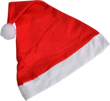 Weihnachtsmütze mit Bommel 28 × 38 cm