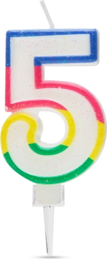 Tortenkerze Nummer 5