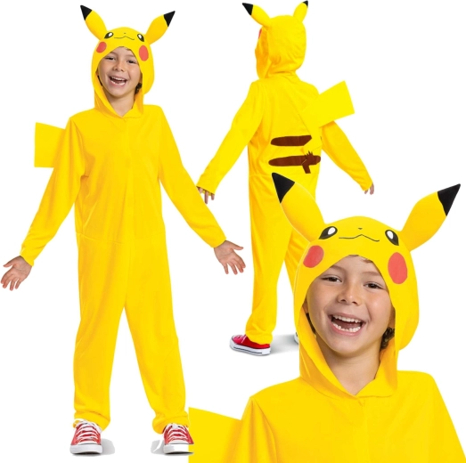 Kinderkostüm Pikachu Pokémon 4–6 Jahre