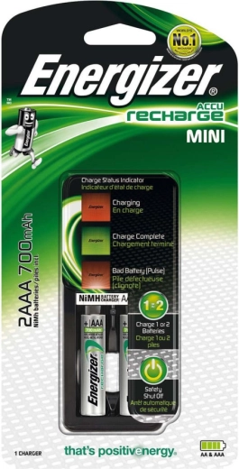Energizer Mini-Ladegerät AAA mit 2× AAA Power Plus 700 mAh