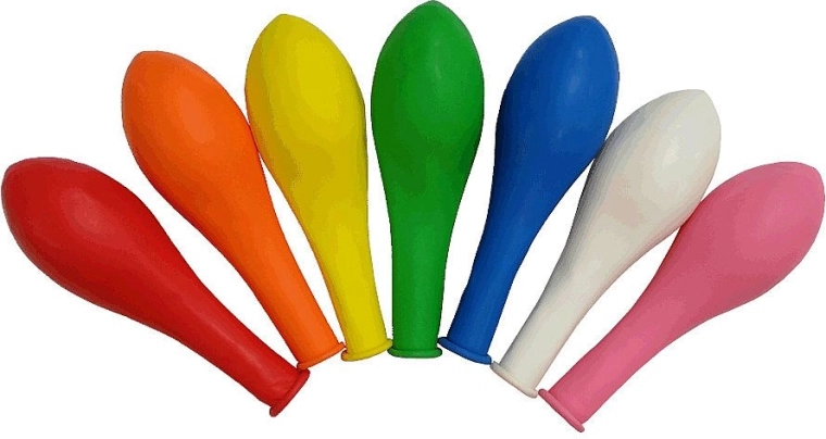 Latexballons 30 cm – Farbmix, 12 Stk.