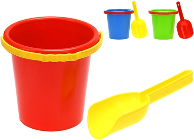 Sandspiel-Set mit 14 cm Eimer und Schaufel