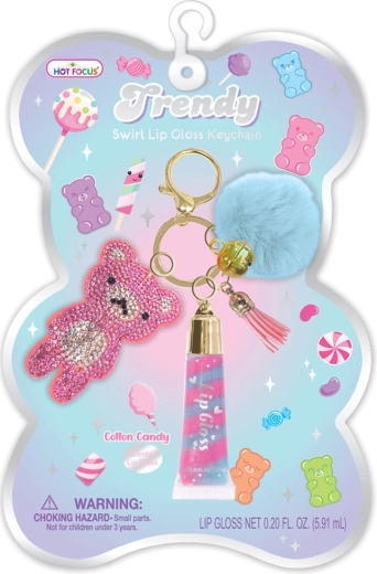 Schlüsselanhänger mit Lipgloss und Bärchen für Kinder