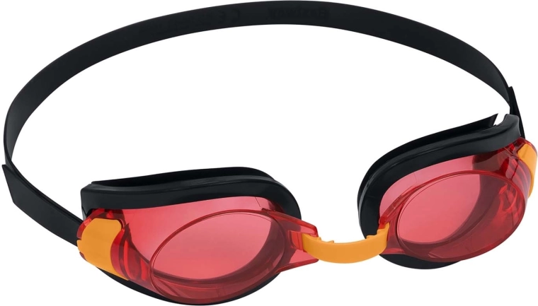 Kinder-Schwimmbrille schwarz-rot BESTWAY