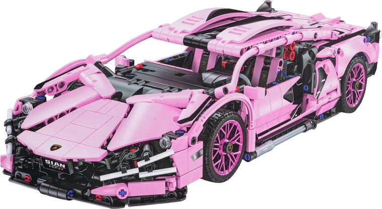 Bausteinset Pinker Sportwagen 1280 Teile