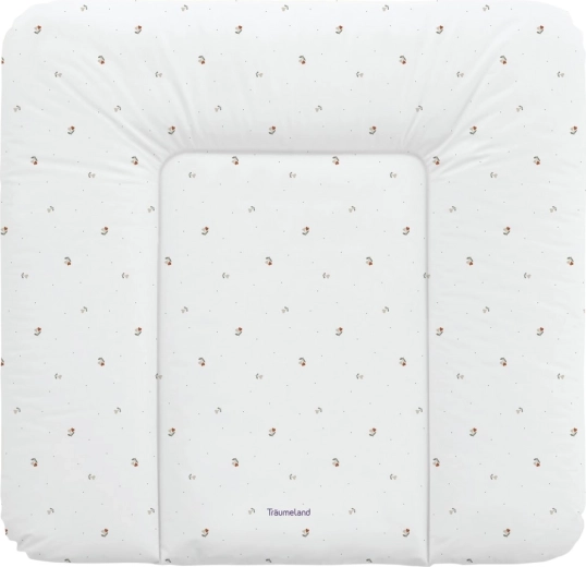 Träumeland Wickelunterlage Fiore Beige 75 × 75 cm