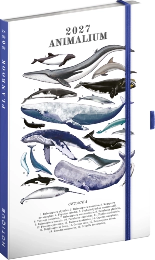 Notique Planbook Kalender & Notizbuch Marine Life 2027 (13 × 21 cm)