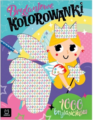 Funkelnde Ausmalseiten mit Sticker-Steinen