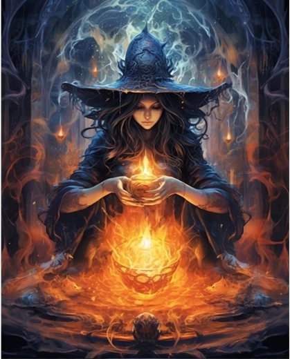 Diamantmalerei Ritual 30 × 40 cm