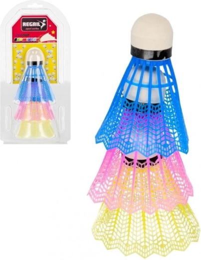 Regail bunte Badminton-Federbälle 3 Stk.
