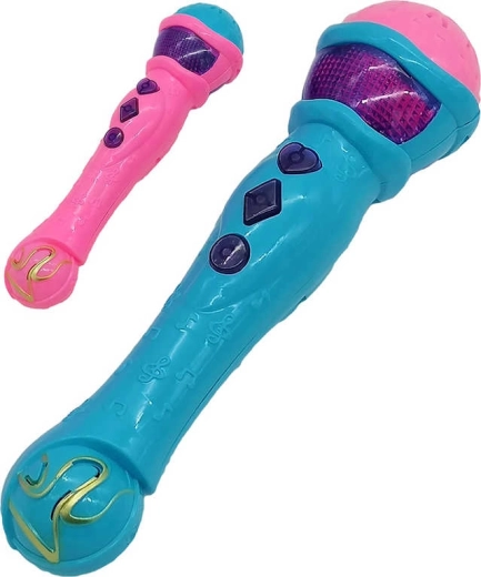Adar Kinder-Mikrofon mit Licht und Sound 23 cm (2 Farben) - 1 Stück