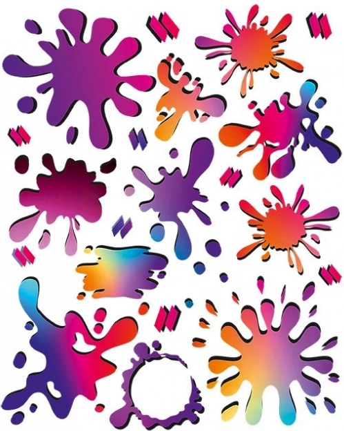 Bunte Aufbügel-Patches Naplamki – Set für Kleidung