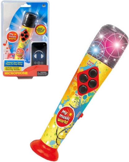 Kinder-Mikrofon mit Melodien, LED-Licht und Sound 20 cm – 1 Stück