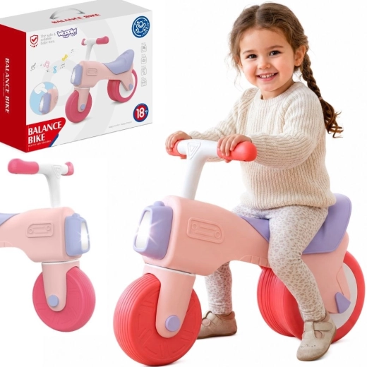 Rutschfahrzeug mit Licht und Sound WOOPIE Huanger, rosa