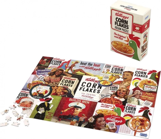 Doppelseitiges Puzzle Kellogg's Cornflakes 500 Teile