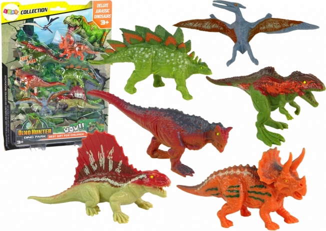 Figurenset Dinosaurier 6 Stk. Bunt